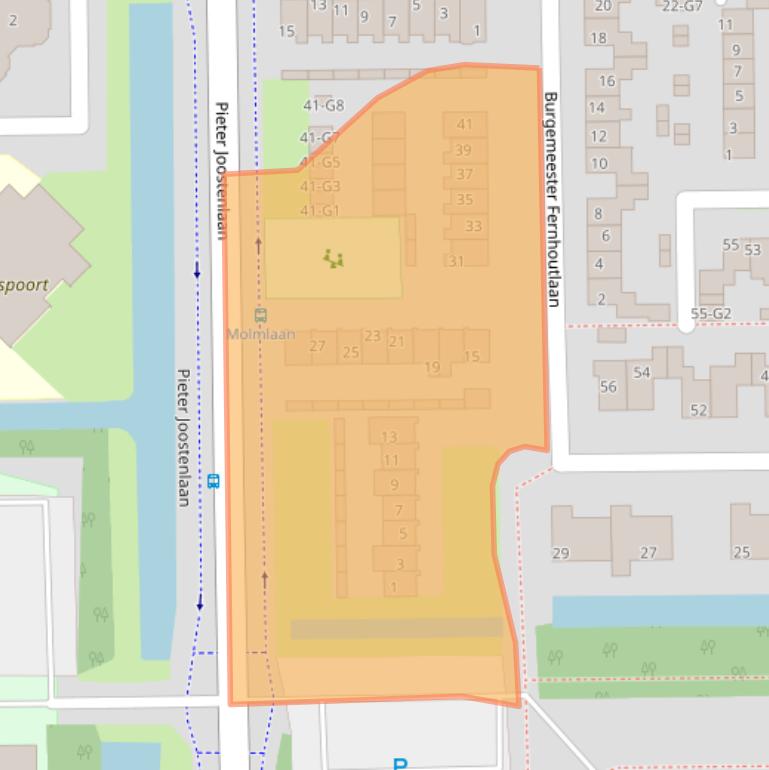 Kaart van postcodegebied 3648XH.