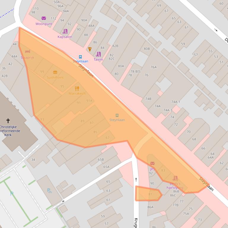 Kaart van postcodegebied 3701ED.