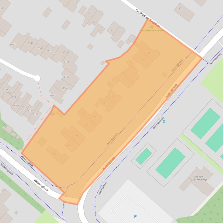 Kaart van postcodegebied 3703CR.