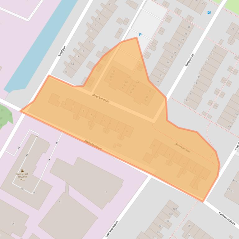 Kaart van postcodegebied 3704GT.