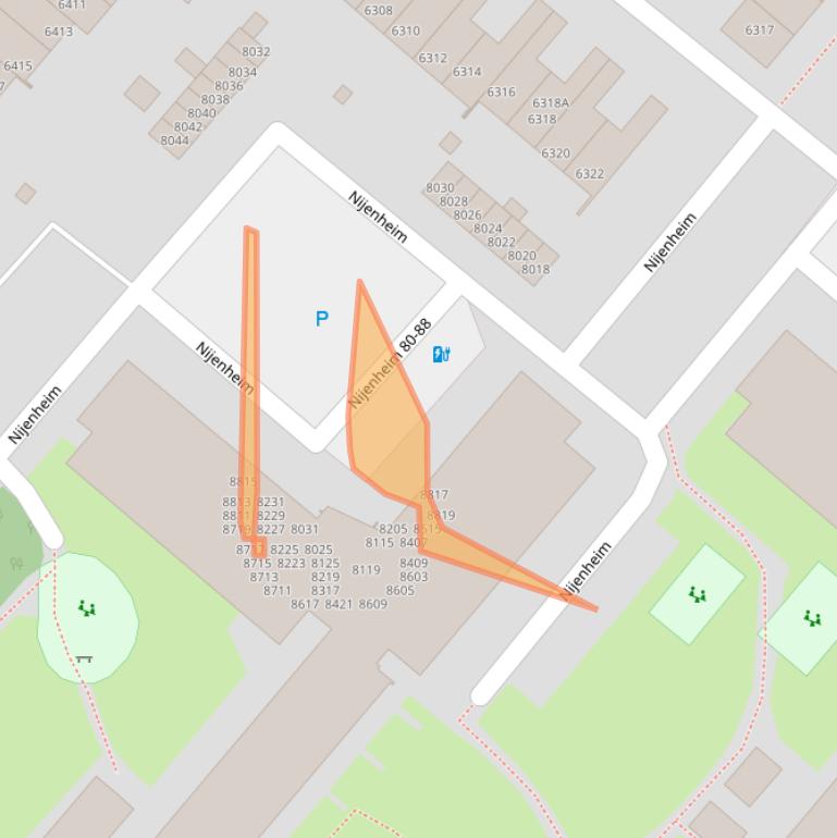 Kaart van postcodegebied 3704TH.