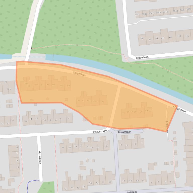 Kaart van postcodegebied 3706BN.