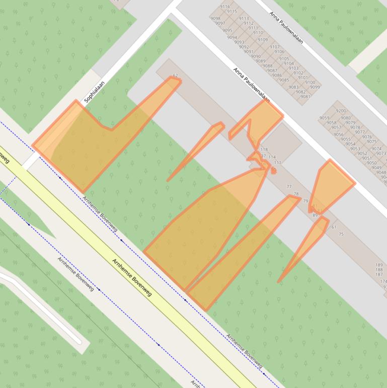 Kaart van postcodegebied 3708HL.