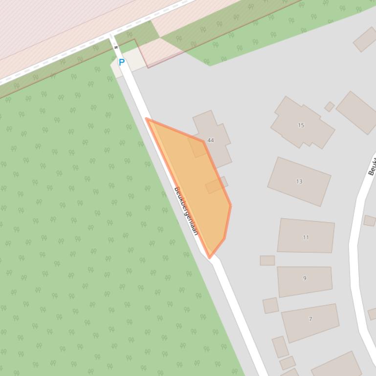 Kaart van postcodegebied 3712BT.