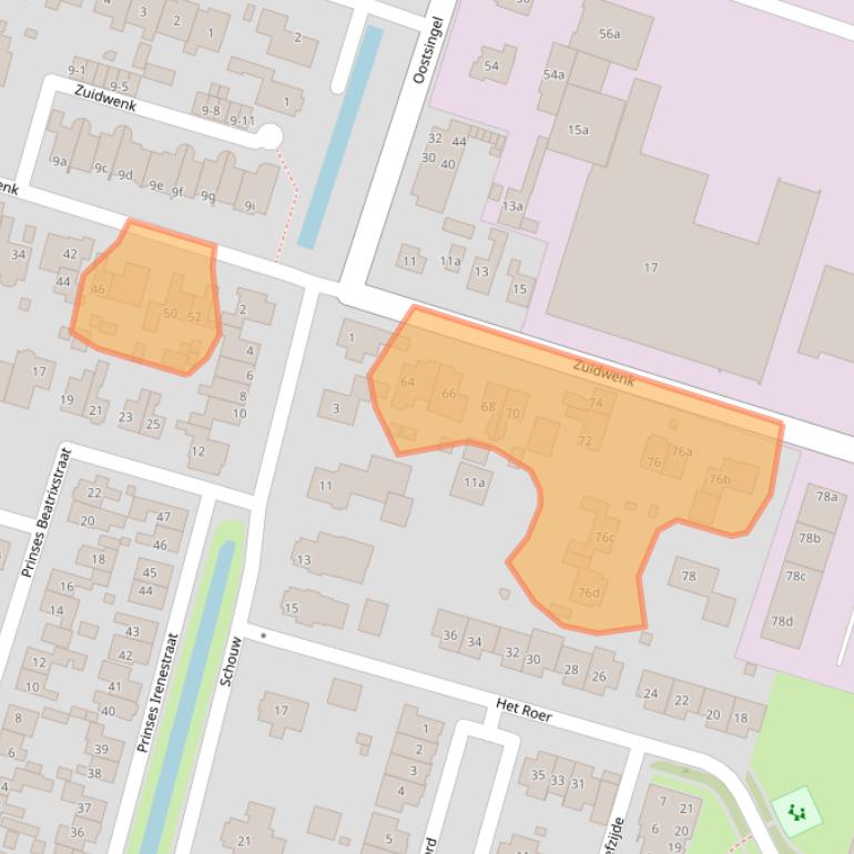 Kaart van postcodegebied 3751CE.