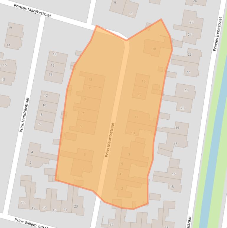 Kaart van postcodegebied 3751CS.