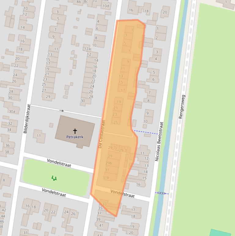 Kaart van postcodegebied 3751GA.