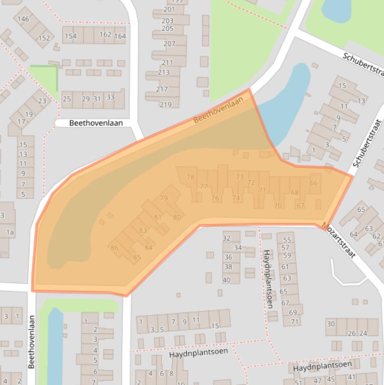 Kaart van postcodegebied 3752JT.
