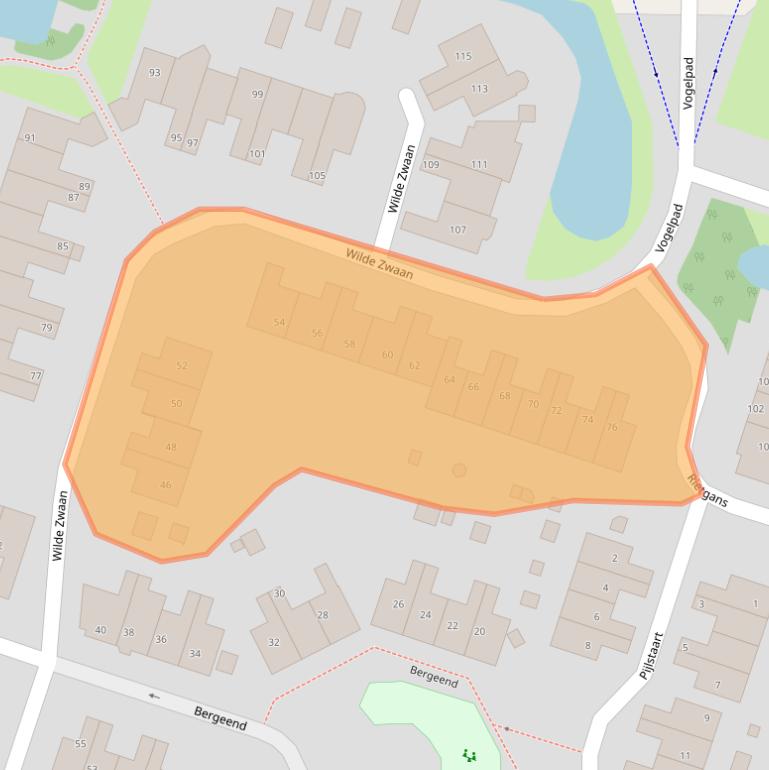 Kaart van postcodegebied 3752KE.