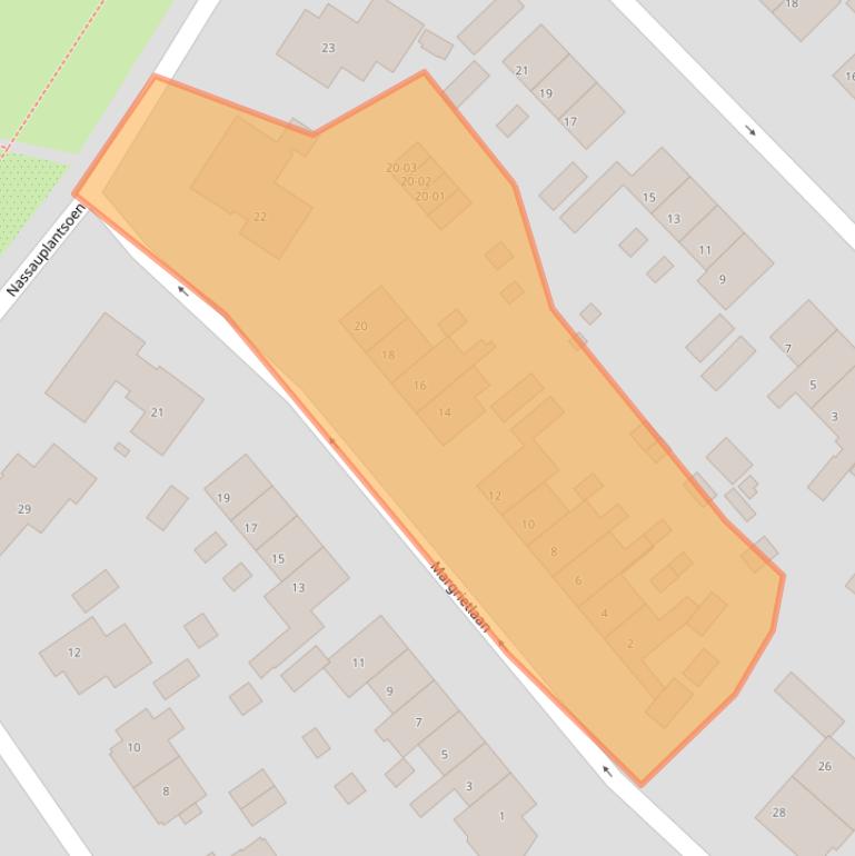 Kaart van postcodegebied 3761AE.