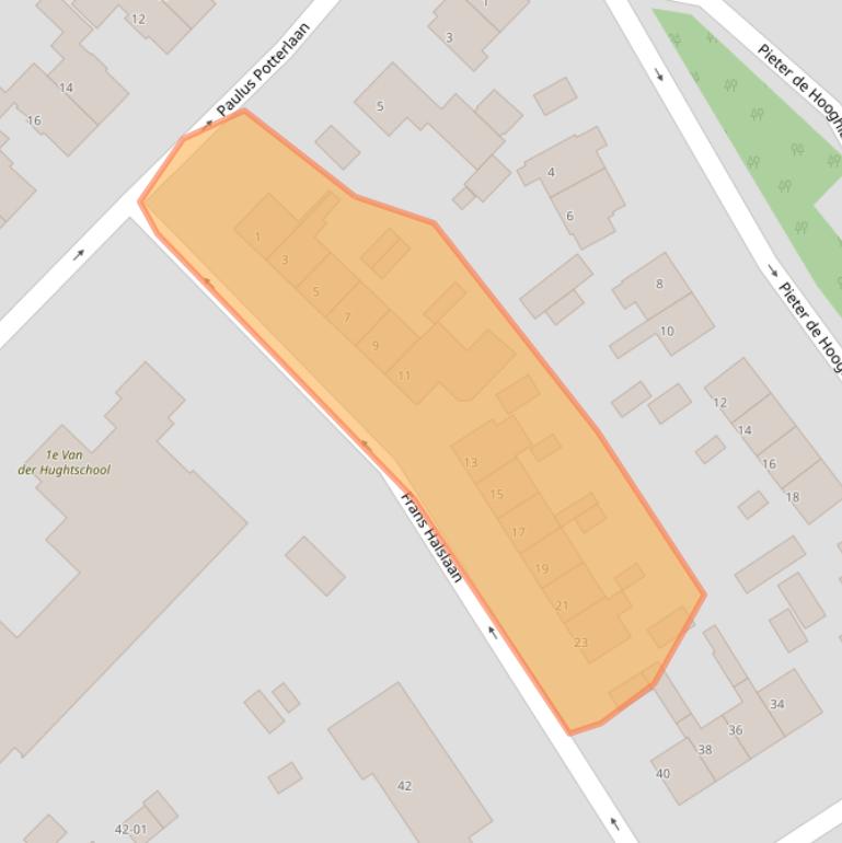 Kaart van postcodegebied 3761AS.