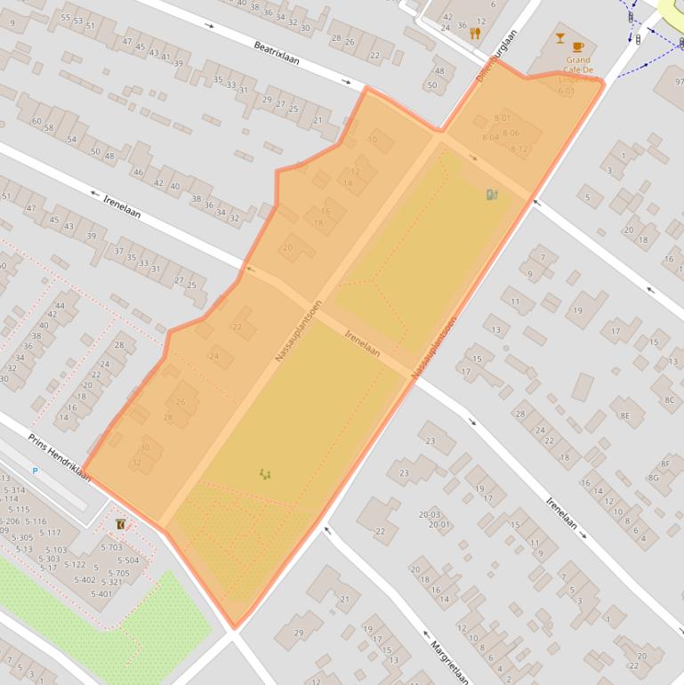 Kaart van postcodegebied 3761BJ.