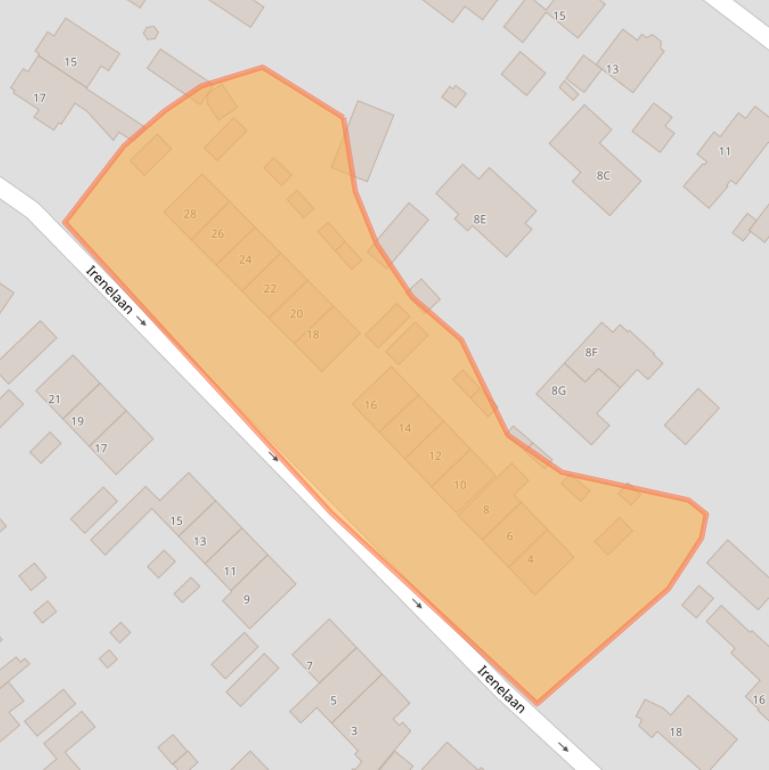 Kaart van postcodegebied 3761BM.