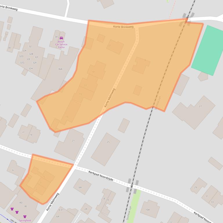 Kaart van postcodegebied 3761EA.