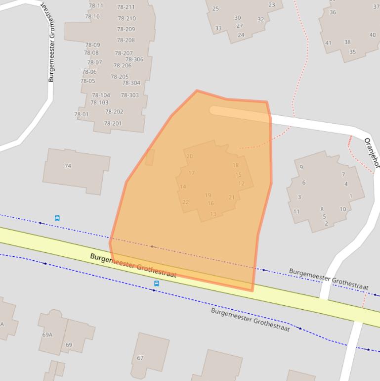 Kaart van postcodegebied 3761KB.