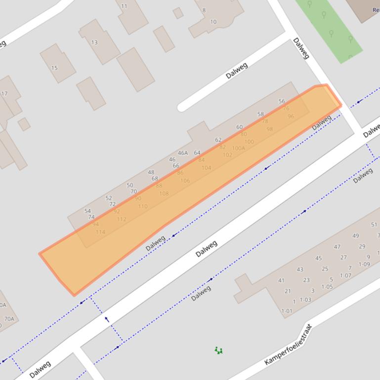 Kaart van postcodegebied 3762AM.