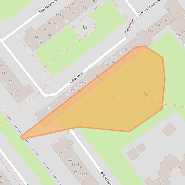 Kaart van postcodegebied 3764VB.
