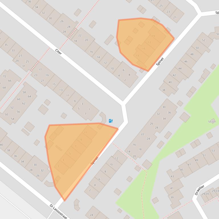 Kaart van postcodegebied 3766ZA.