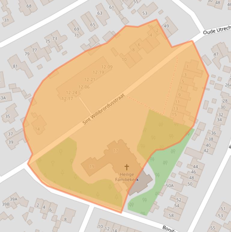 Kaart van postcodegebied 3768CP.