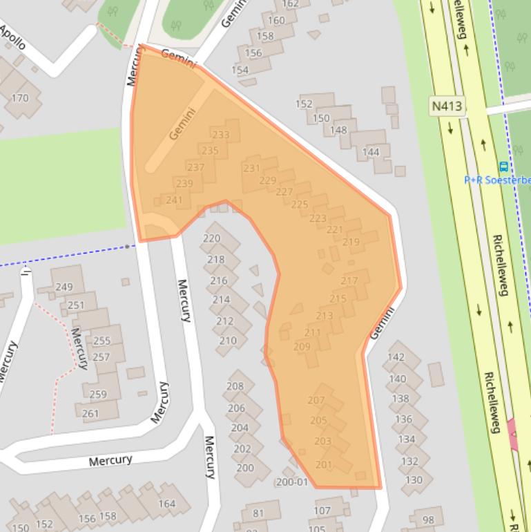 Kaart van postcodegebied 3769KT.