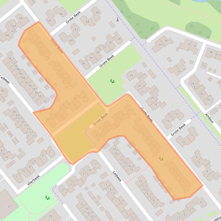 Kaart van postcodegebied 3772TA.