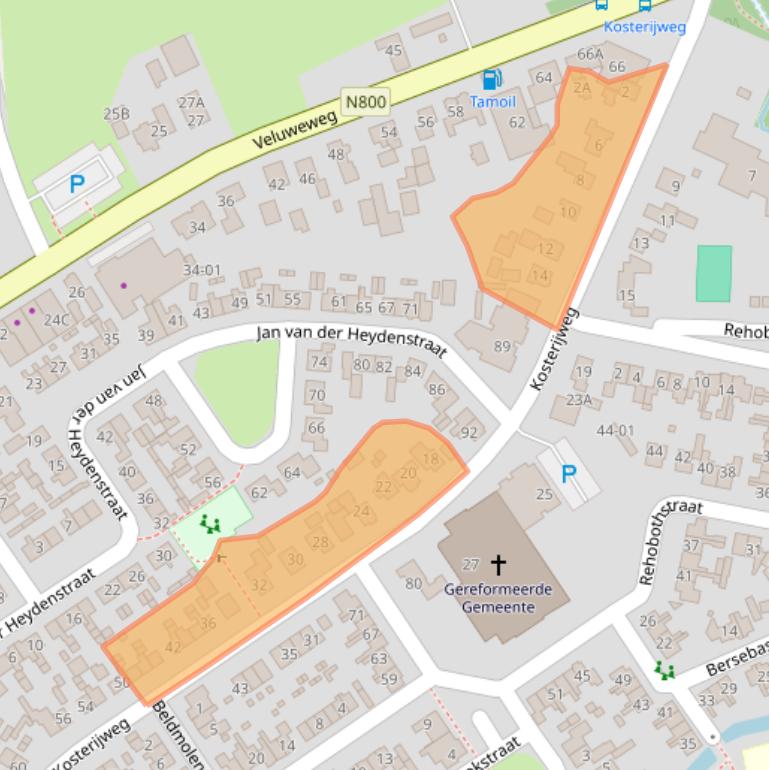 Kaart van postcodegebied 3774BH.