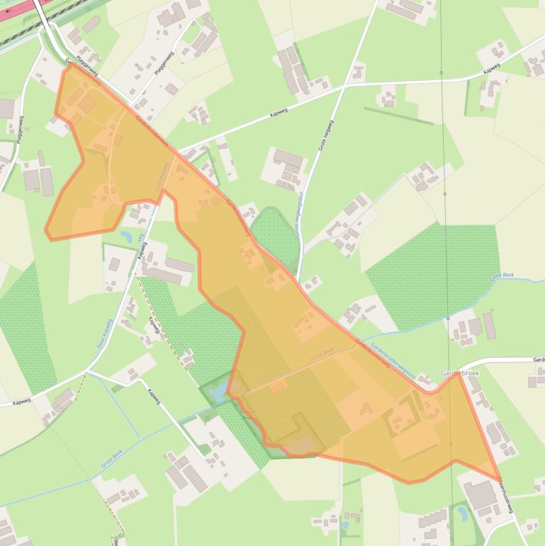 Kaart van postcodegebied 3774JG.