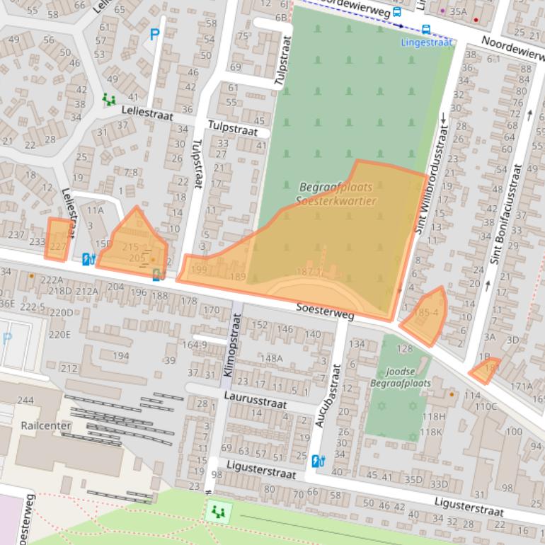 Kaart van postcodegebied 3812AG.