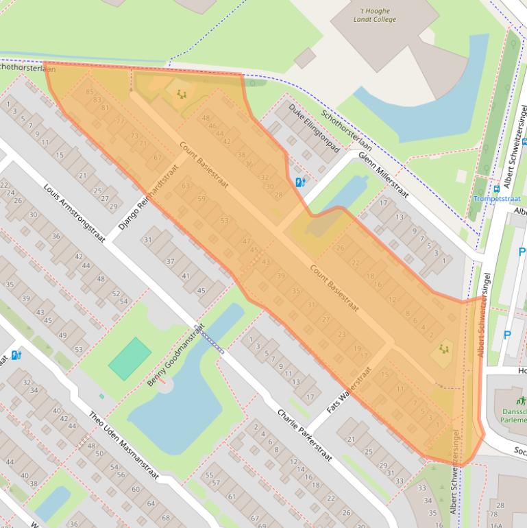 Kaart van postcodegebied 3813ZP.