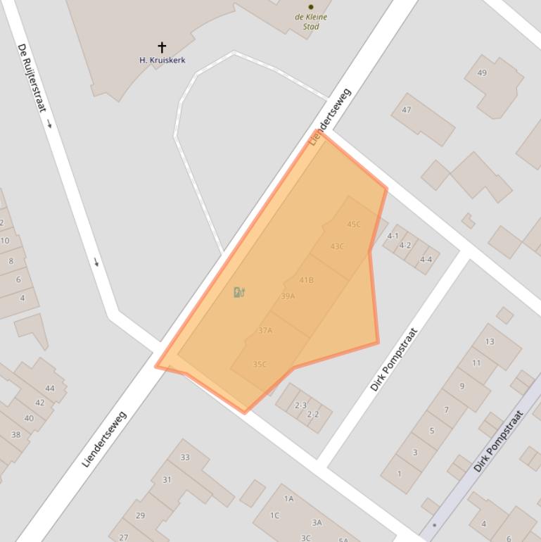 Kaart van postcodegebied 3814PH.