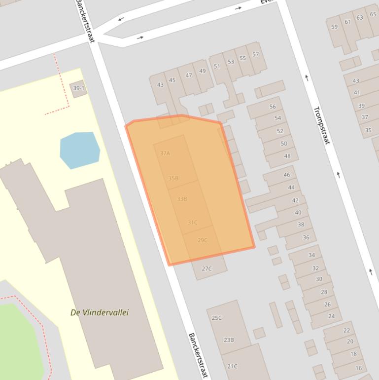 Kaart van postcodegebied 3814SW.