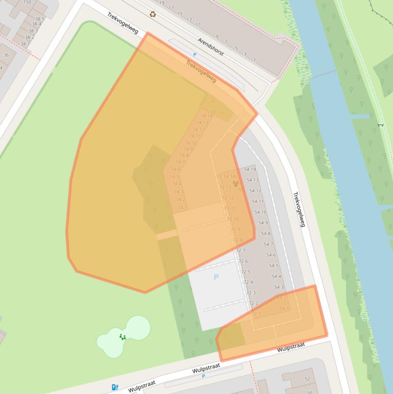 Kaart van postcodegebied 3815LS.