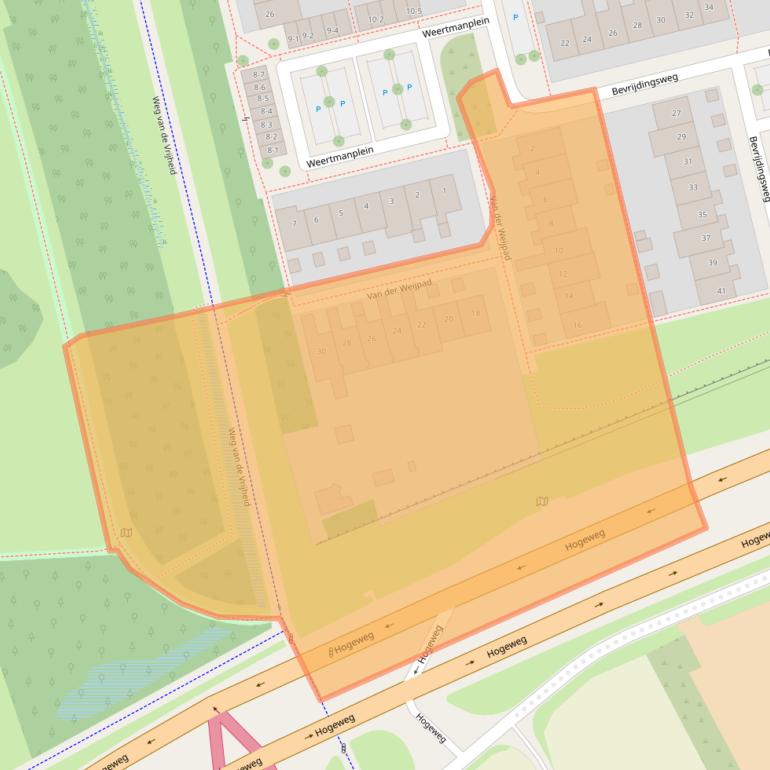 Kaart van postcodegebied 3815XR.