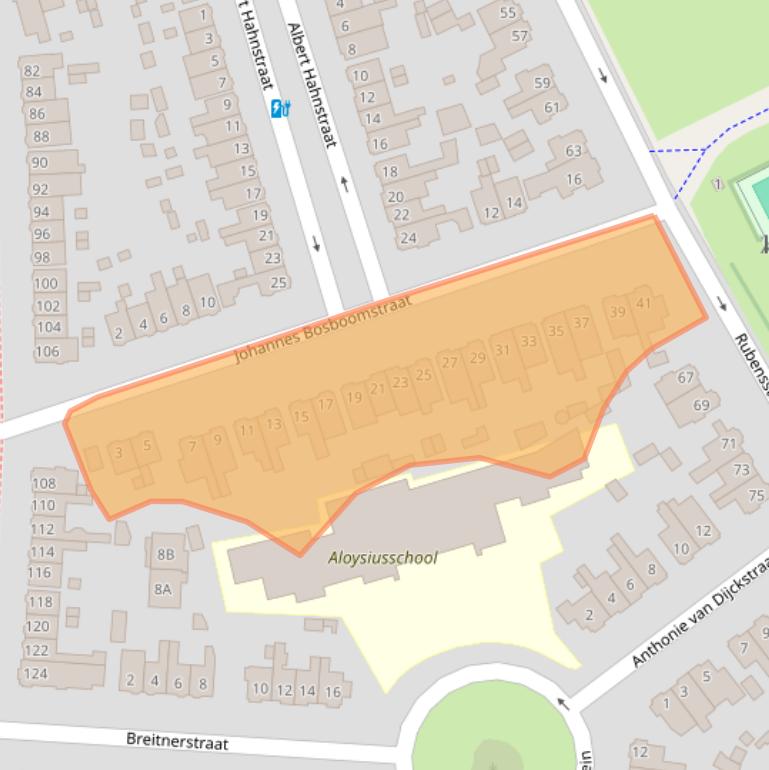 Kaart van postcodegebied 3817DP.