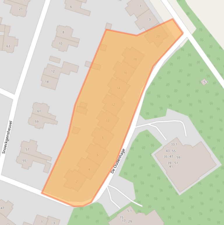 Kaart van postcodegebied 3817HR.