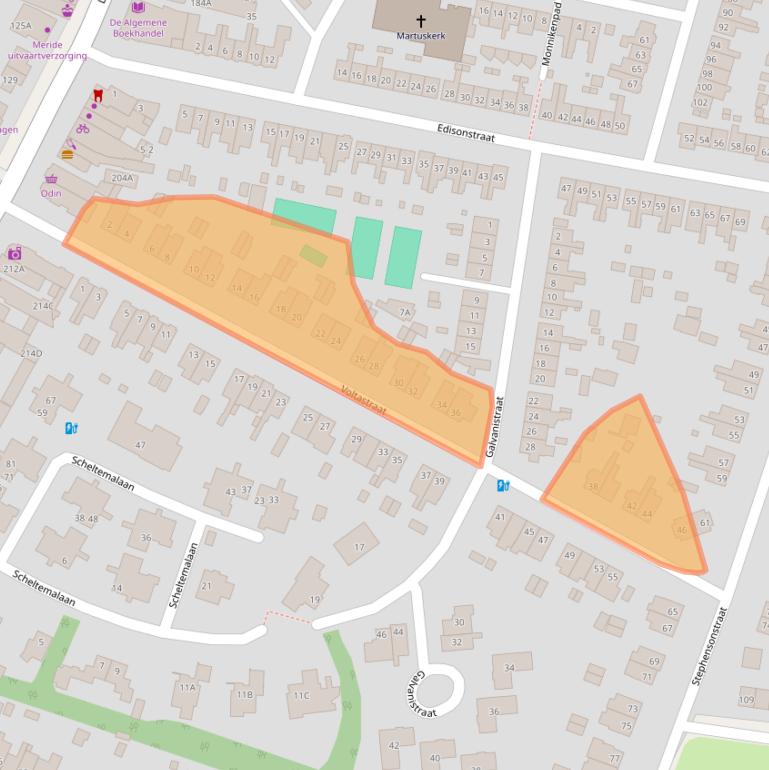 Kaart van postcodegebied 3817KN.