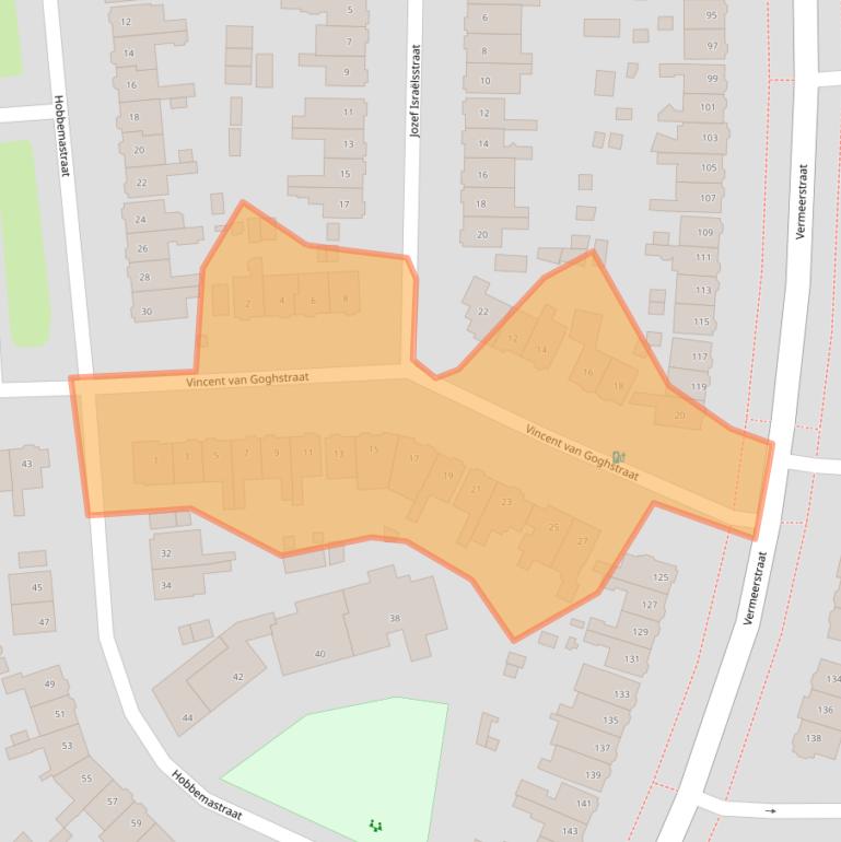 Kaart van postcodegebied 3817PV.