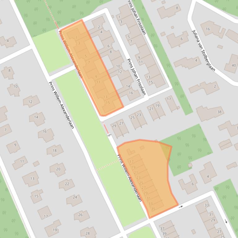 Kaart van postcodegebied 3818ZK.