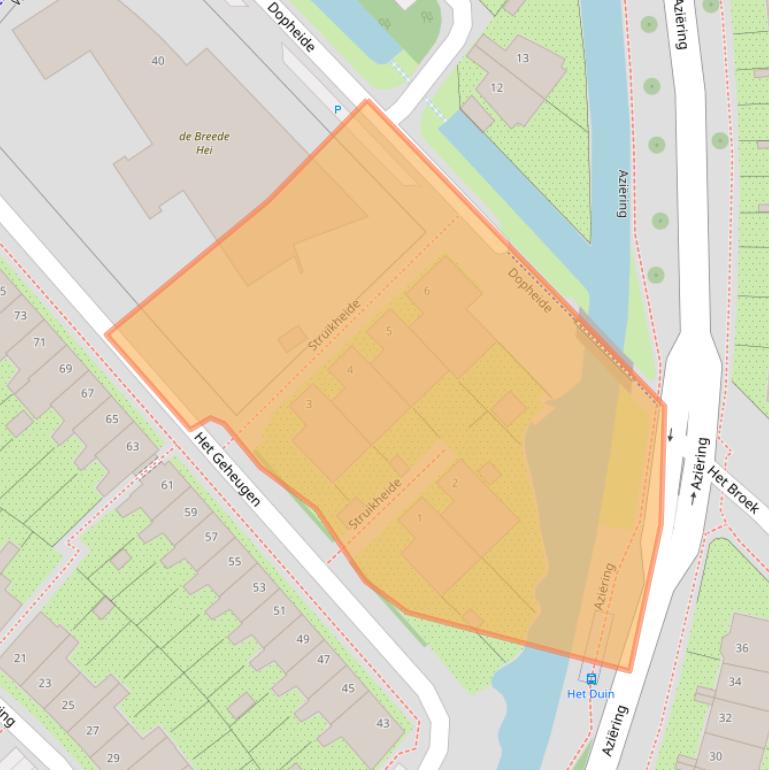 Kaart van postcodegebied 3823WX.