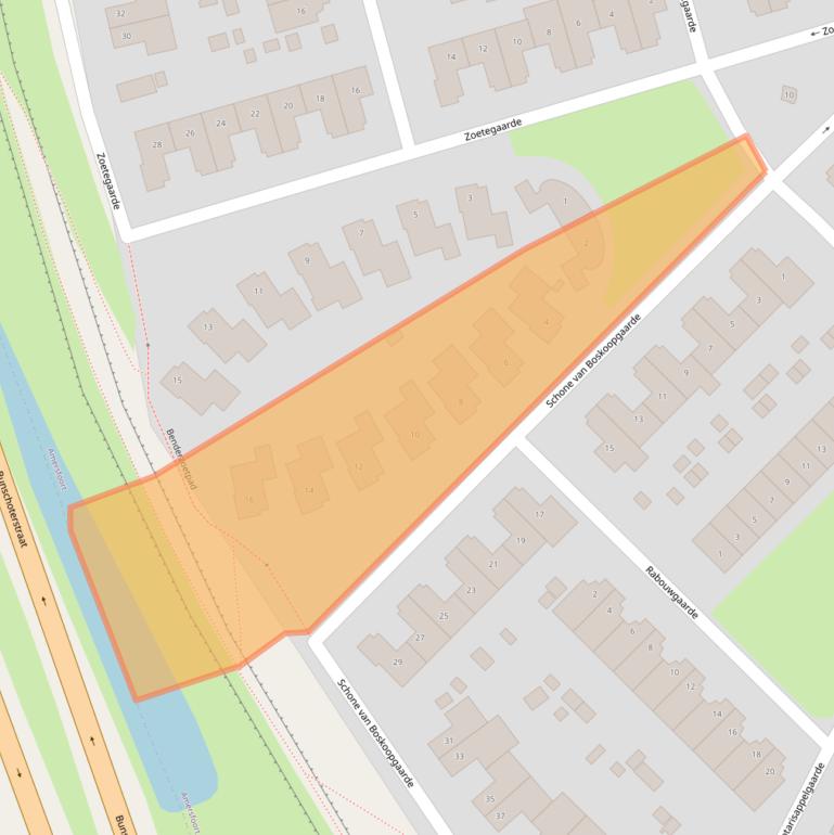 Kaart van postcodegebied 3824AD.