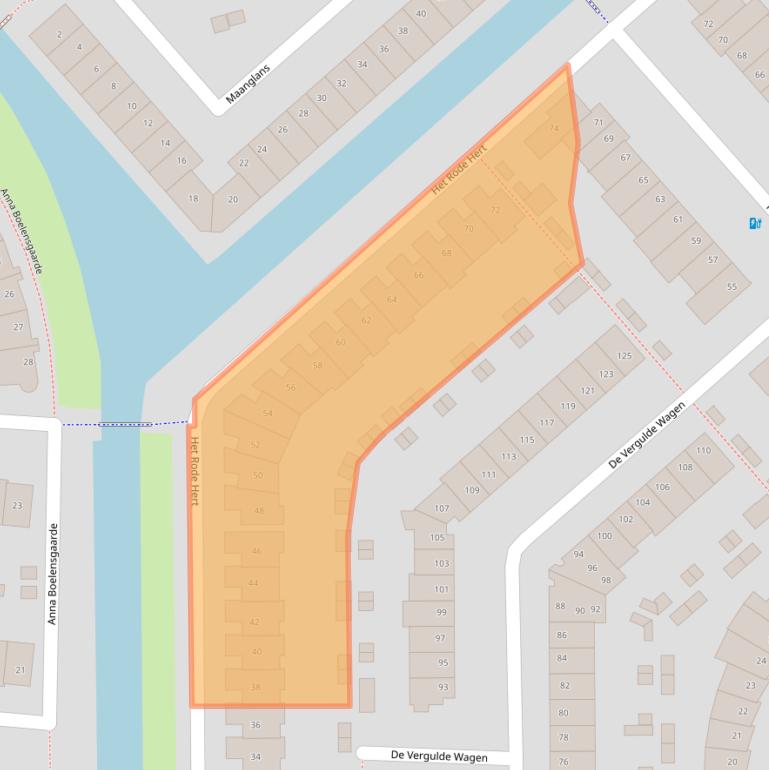 Kaart van postcodegebied 3824CG.