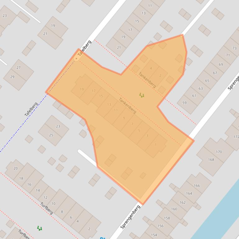 Kaart van postcodegebied 3825GT.