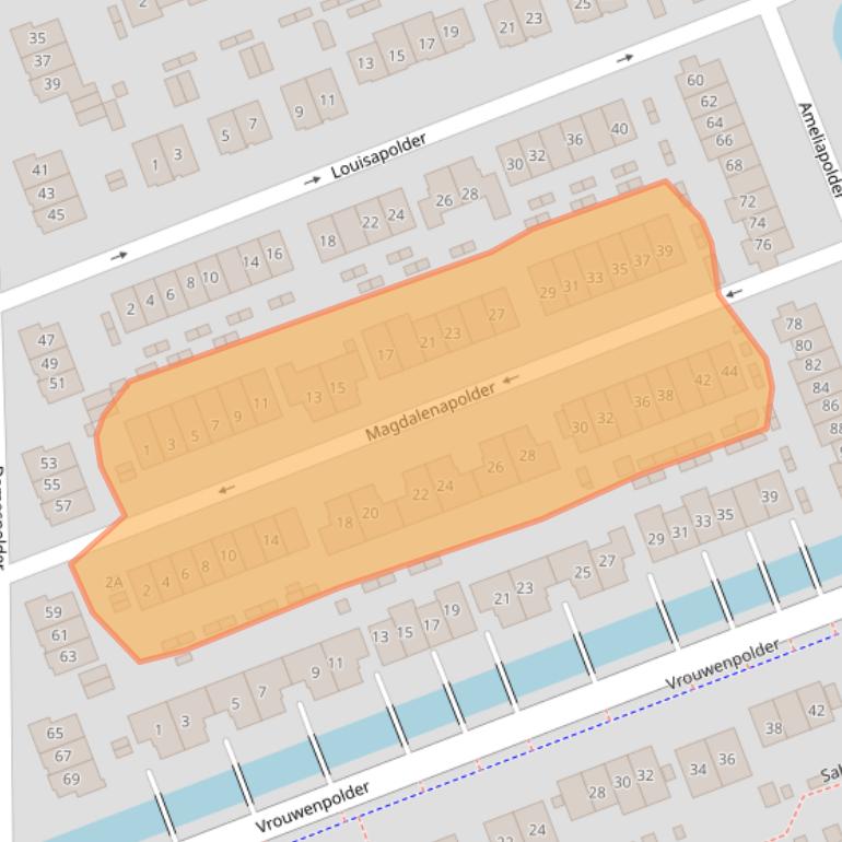 Kaart van postcodegebied 3825LL.