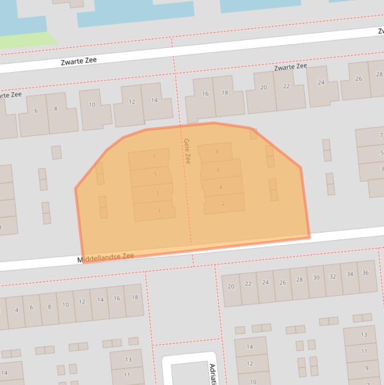 Kaart van postcodegebied 3825WN.