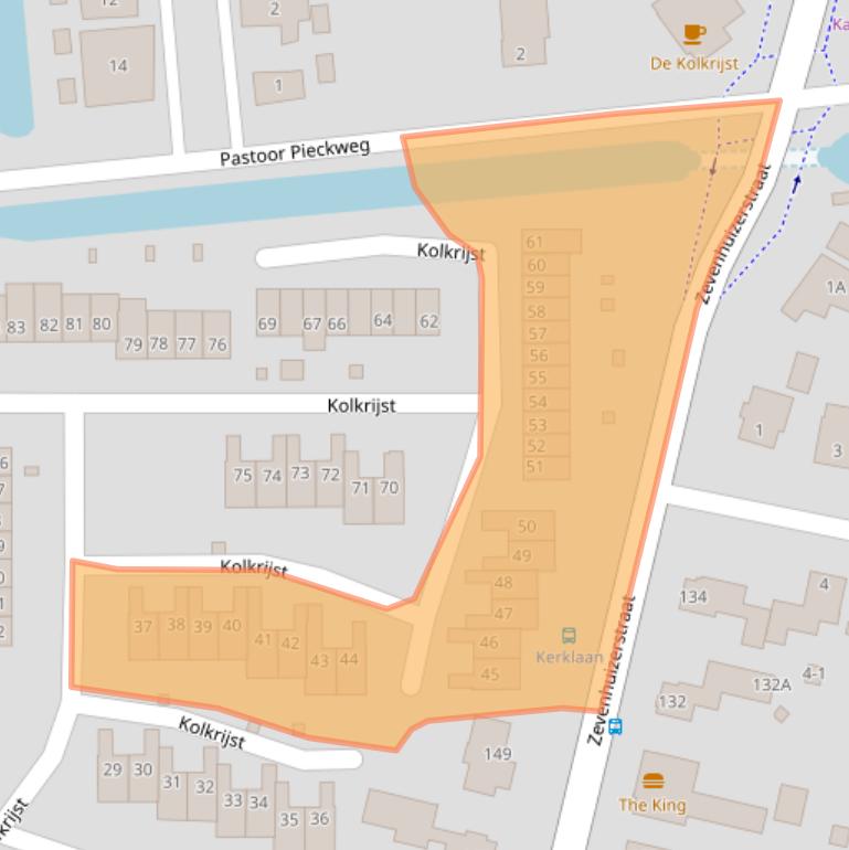 Kaart van postcodegebied 3828EK.