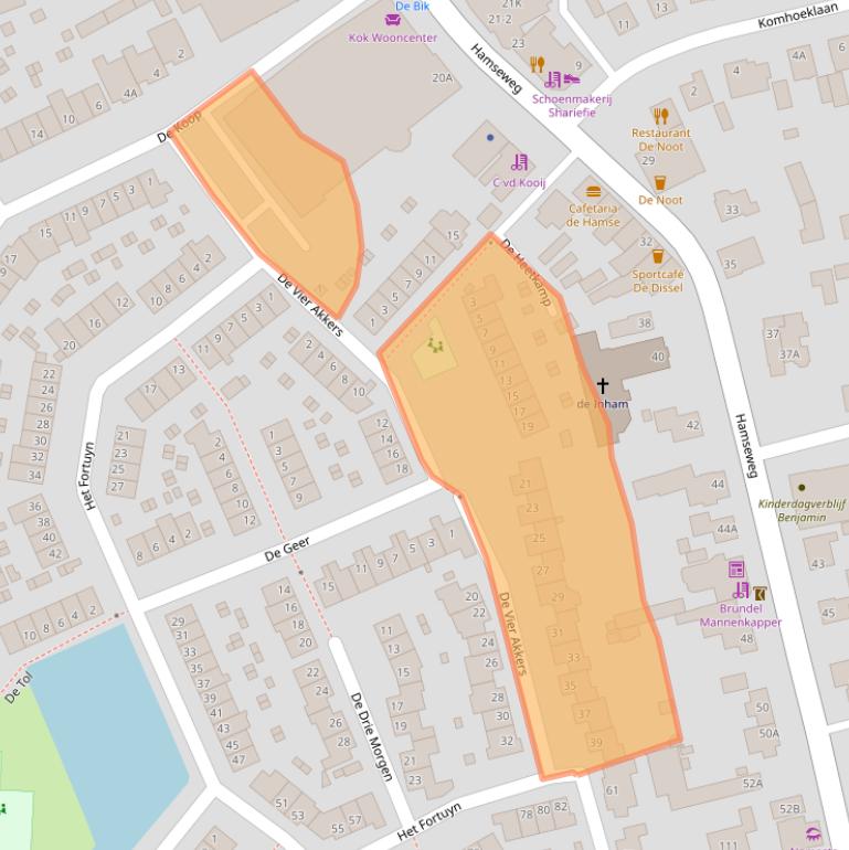 Kaart van postcodegebied 3828SC.