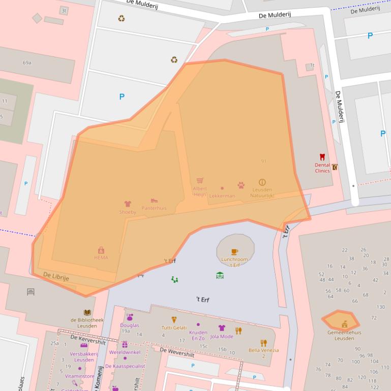 Kaart van postcodegebied 3831NA.