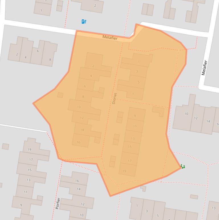 Kaart van postcodegebied 3831VT.