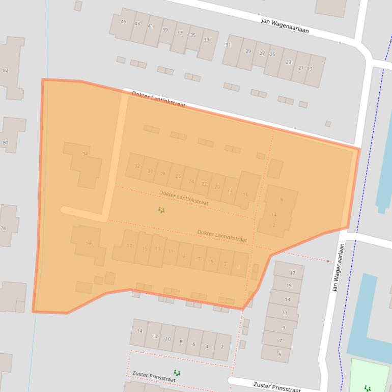 Kaart van postcodegebied 3832KV.