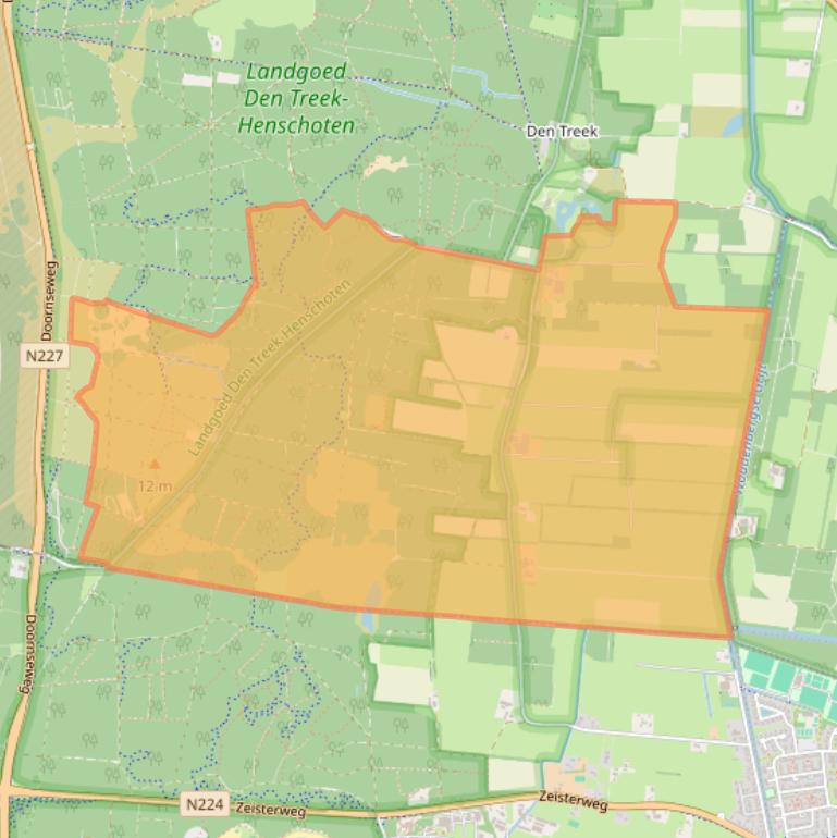 Kaart van postcodegebied 3832RV.